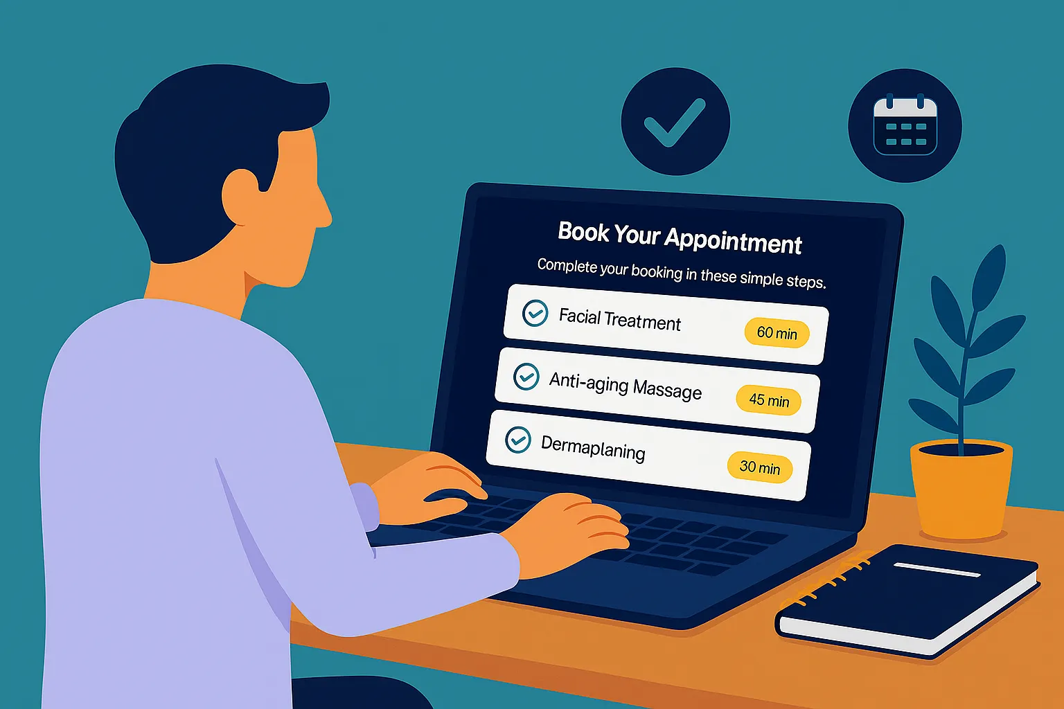 Multi-step booking demo